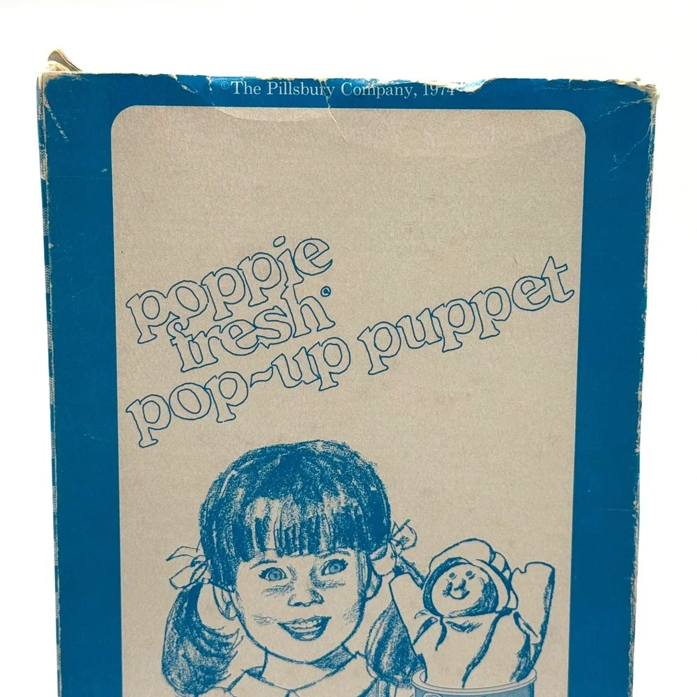 Poppie Fresh Pillsbury Pop Up Puppet 1974 Vintage 70s Rare